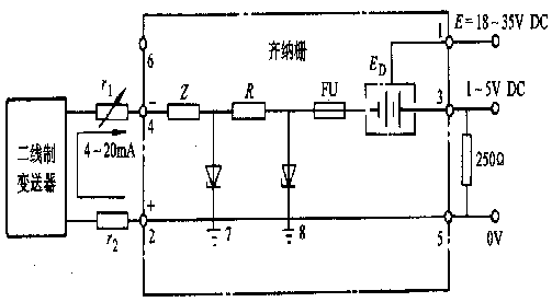 輸入端用齊納安全柵